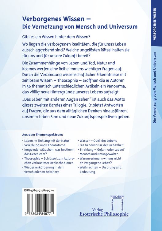 Produktbild: Verborgenes Wissen - Die Vernetzung von Mensch und Universum
