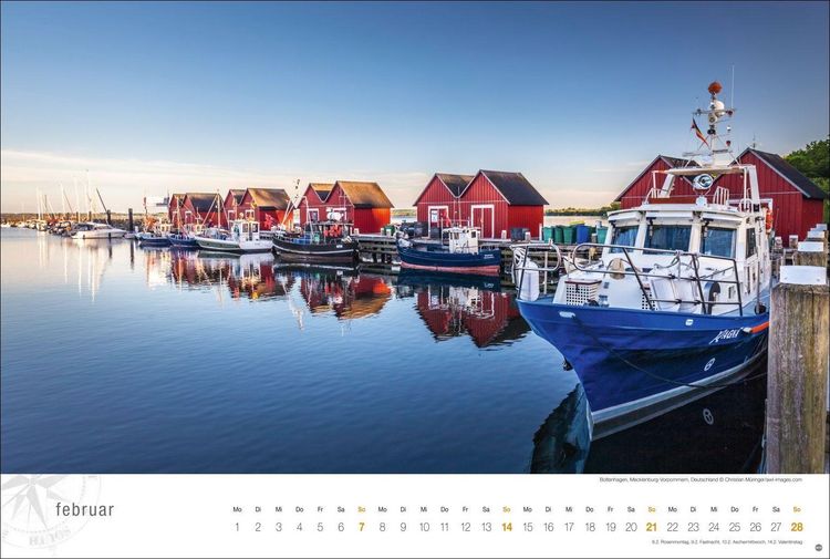 Produktbild: Ostsee Globetrotter Kalender 2027 - Von behaglichen Strandk&ouml;rben und rauen K&uuml;sten