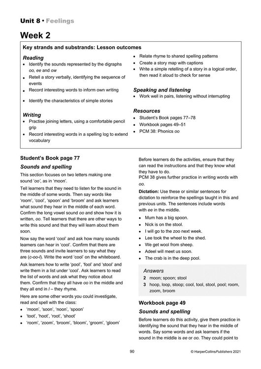 Produktbild: Collins Cambridge International Primary English - Cambridge International Primary English Teacher's Guide: Stage 1