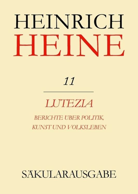 Produktbild: Lutezia. Berichte über Politik, Kunst und Volksleben