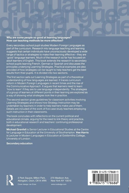 Produktbild: Modern Languages and Learning Strategies