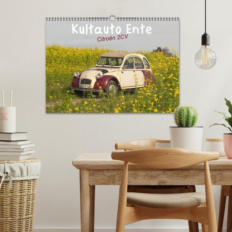 Produktbild: Kultauto Ente Citro&euml;n 2CV (Wandkalender 2026 DIN A3 quer), CALVENDO Monatskalender