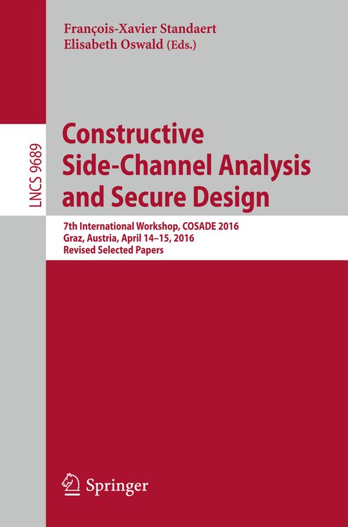 Produktbild: Constructive Side-Channel Analysis and Secure Design