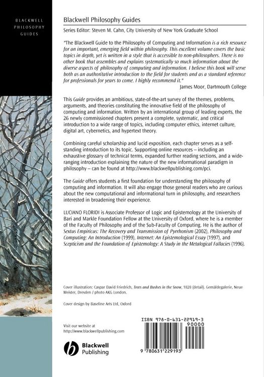 Produktbild: The Blackwell Guide to the Philosophy of Computing and Information