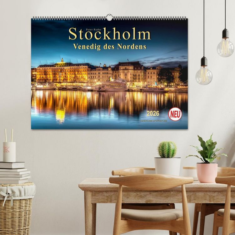 Produktbild: Stockholm - Venedig des Nordens (Wandkalender 2026 DIN A2 quer), CALVENDO Monatskalender