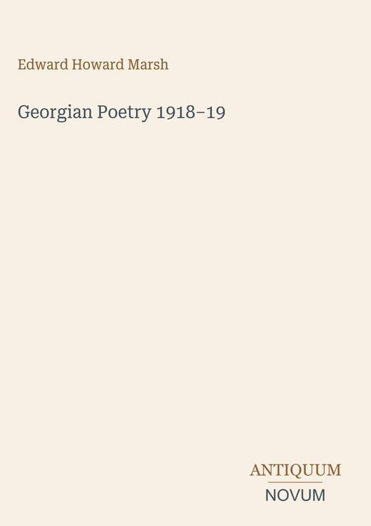 Produktbild: Georgian Poetry 1918-19