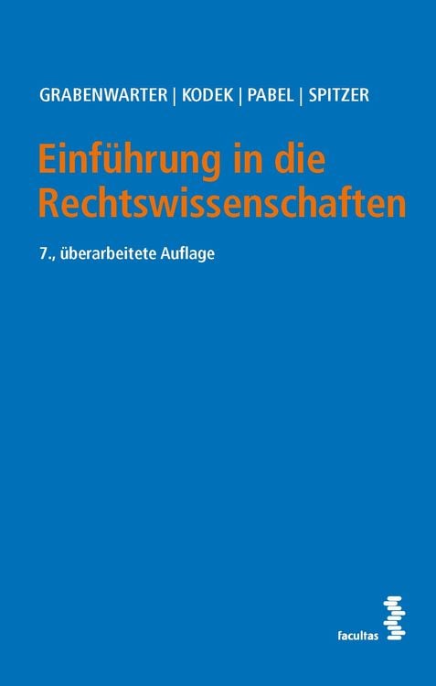Produktbild: Einf&uuml;hrung in die Rechtswissenschaften