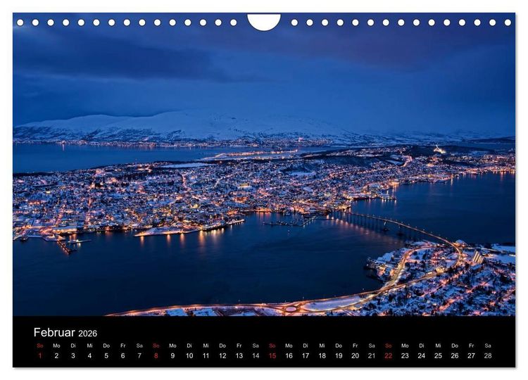 Produktbild: N&auml;chtliche St&auml;dte (Wandkalender 2026 DIN A4 quer), CALVENDO Monatskalender