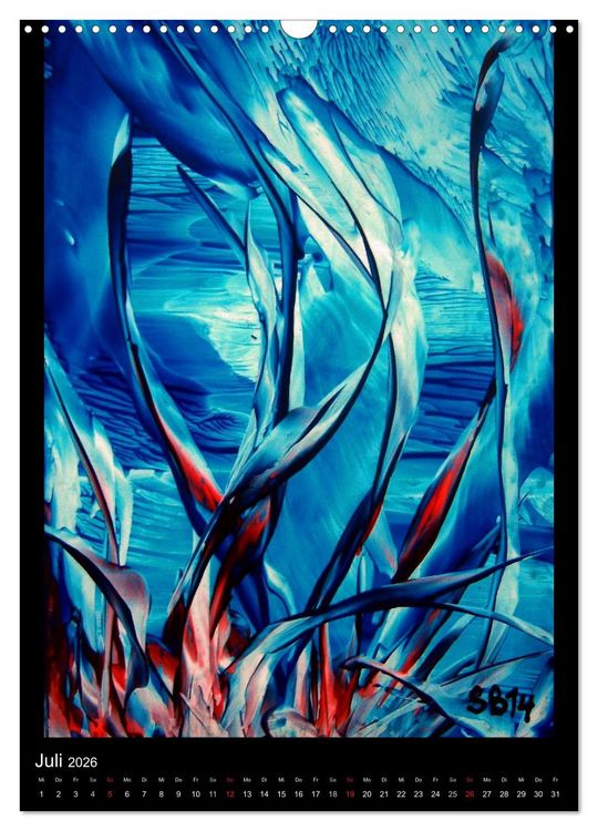 Produktbild: Wachs-Mal-ART encaustic (Wandkalender 2026 DIN A3 hoch), CALVENDO Monatskalender