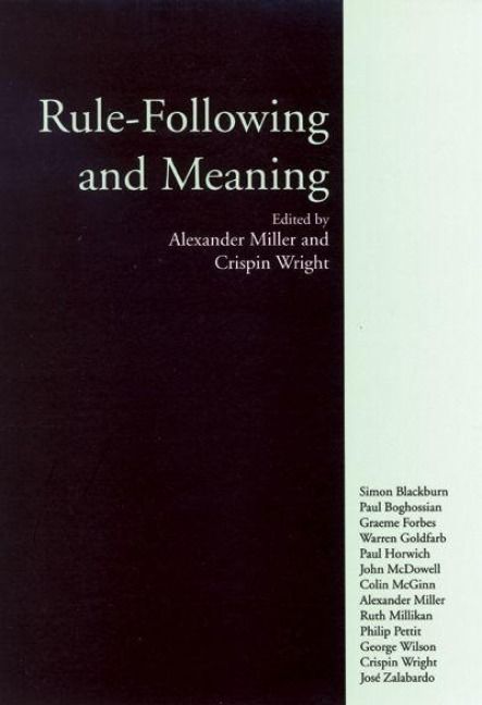 Produktbild: Rule-Following and Meaning