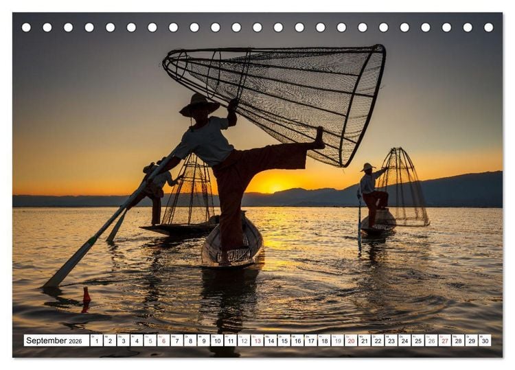Produktbild: Wunderbares Myanmar (Tischkalender 2026 DIN A5 quer), CALVENDO Monatskalender