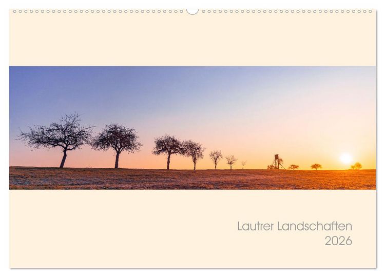 Produktbild: Lautrer Landschaften 2026 (Wandkalender 2026 DIN A2 quer), CALVENDO Monatskalender