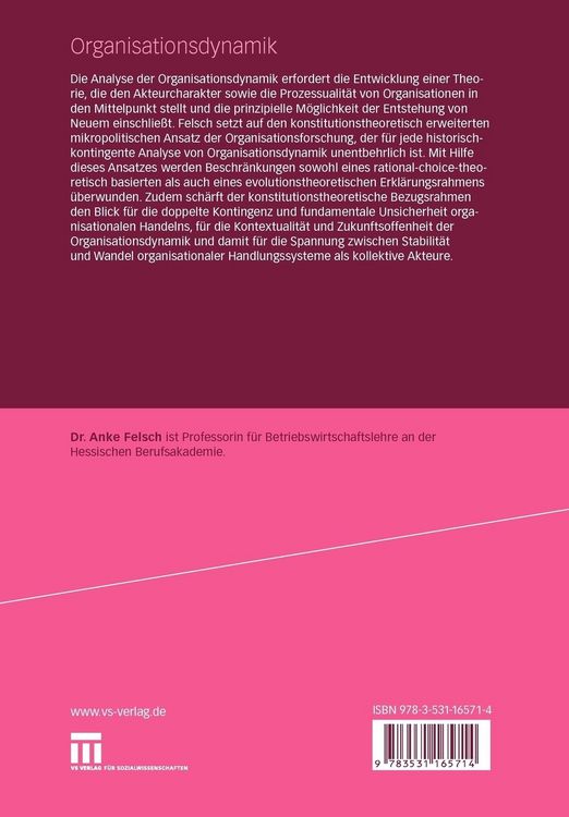 Produktbild: Organisationsdynamik