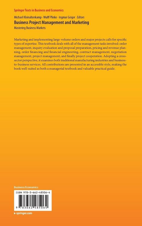 Produktbild: Business Project Management and Marketing