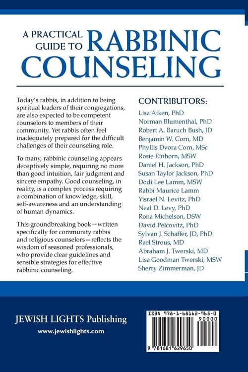 Produktbild: A Practical Guide to Rabbinic Counseling