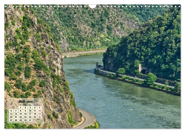 Produktbild: Vater Rhein von der Quelle bis zur M&uuml;ndung (Wandkalender 2026 DIN A3 quer), CALVENDO Monatskalender