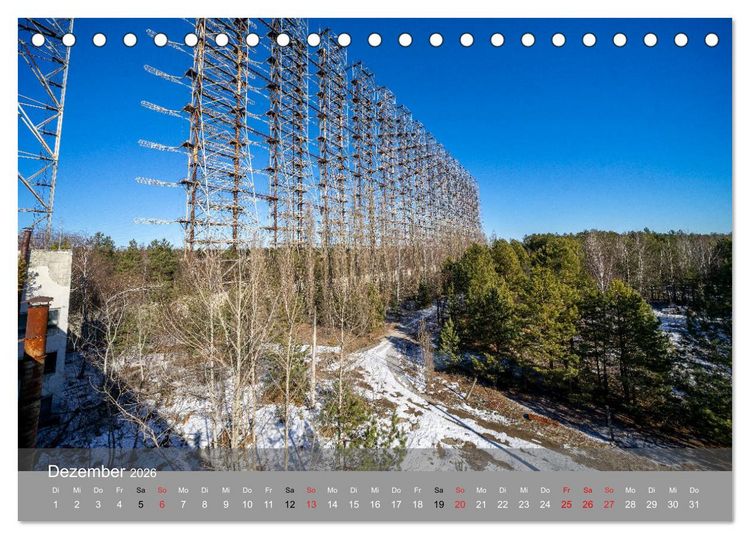 Produktbild: Tschernobyl - In der Sperrzone (Tischkalender 2026 DIN A5 quer), CALVENDO Monatskalender