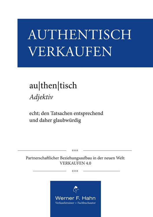 Produktbild: Authentisch Verkaufen