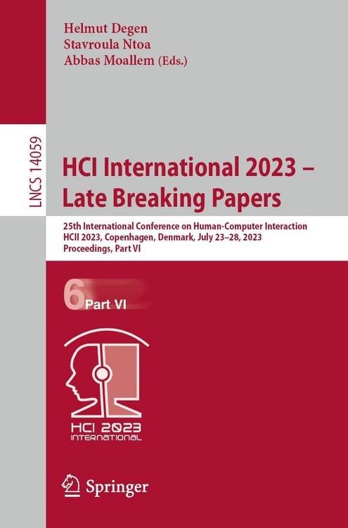 Produktbild: HCI International 2023 - Late Breaking Papers