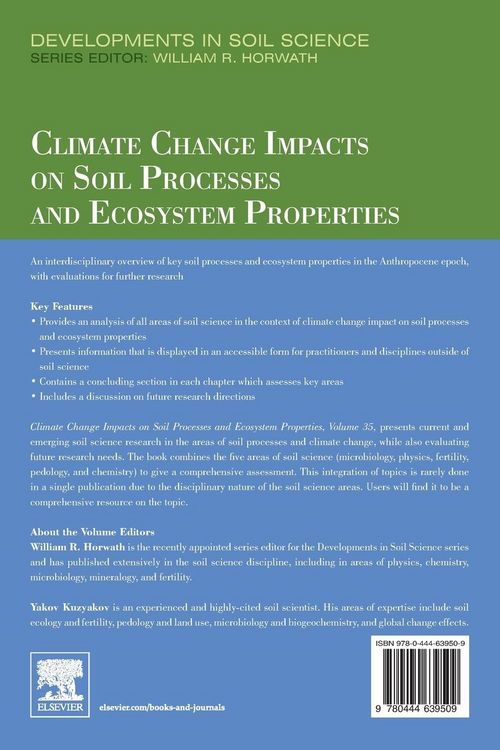 Produktbild: Climate Change Impacts on Soil Processes and Ecosystem Properties
