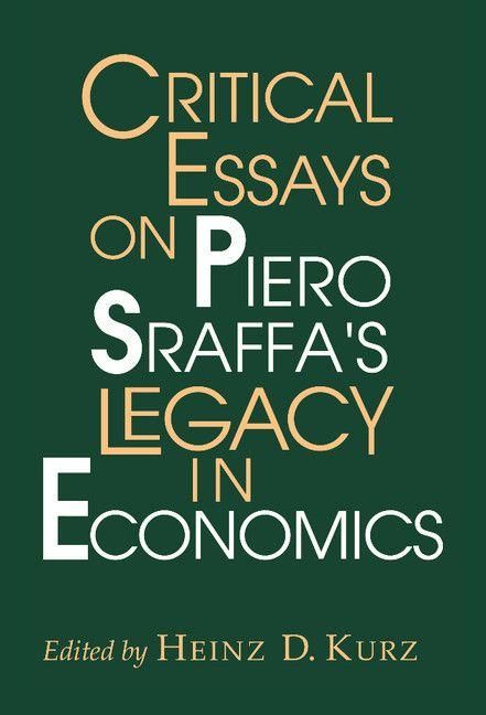 Produktbild: Critical Essays on Piero Sraffa's Legacy in Economics