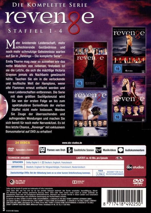 Produktbild: Revenge - Die komplette Serie [24 DVDs]