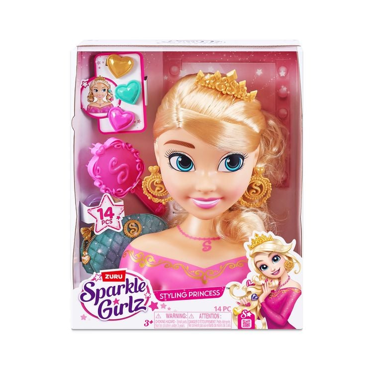 Produktbild: Sparkle Girlz - Frisierkopf blonde Haare