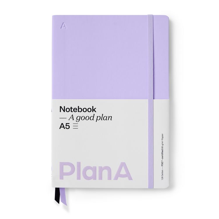Produktbild: Notizbuch A5 Softcover Liniert Mauve Purple