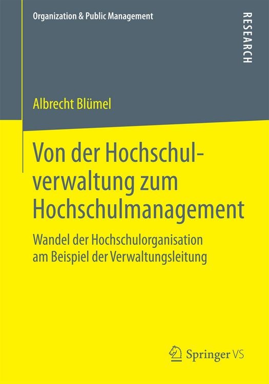 Produktbild: Von der Hochschulverwaltung zum Hochschulmanagement