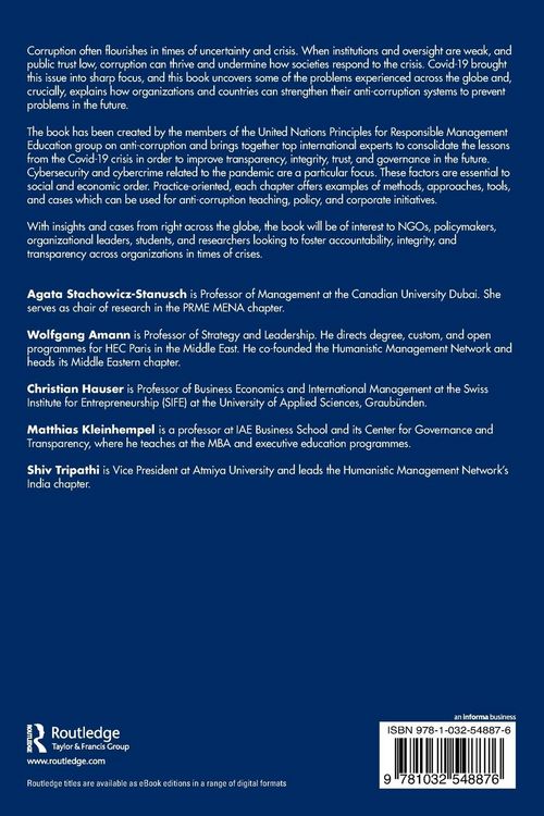 Produktbild: Organizational Corruption, Crime and Covid-19