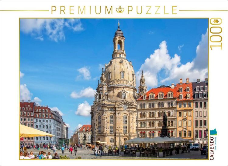 Produktbild: CALVENDO Puzzle Die Frauenkirche in Dresden | 1000 Teile Lege-Gr&ouml;&szlig;e 64x48cm Foto-Puzzle f&uuml;r gl&uuml;ckliche Stunden