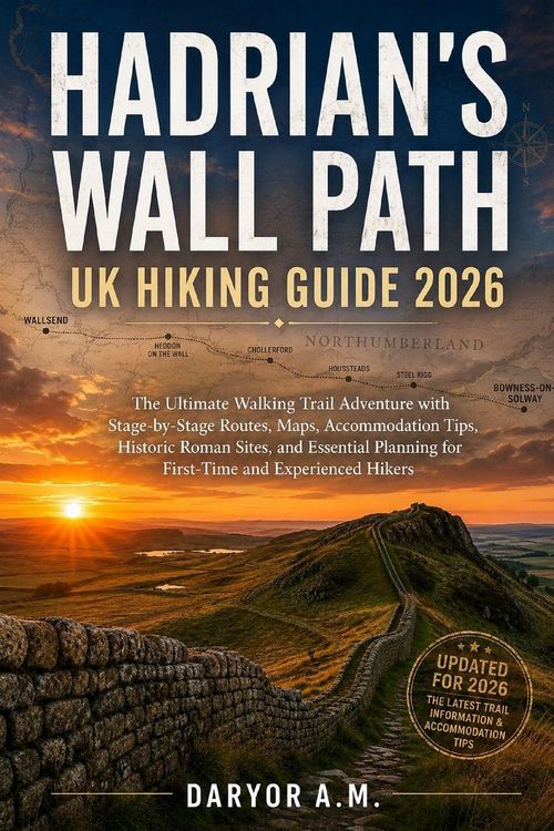 Produktbild: Hadrian's Wall Path UK Hiking Guide 2026