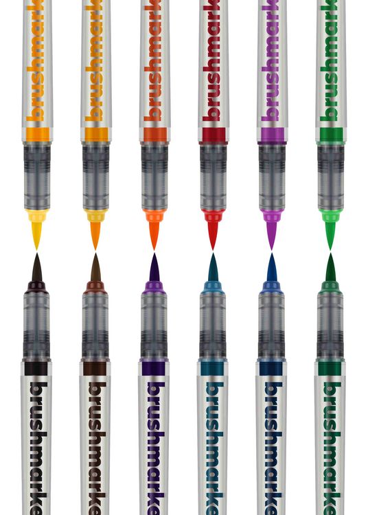 Produktbild: KARIN Marker Brushmarker PRO Basic Colours, 12 Farben