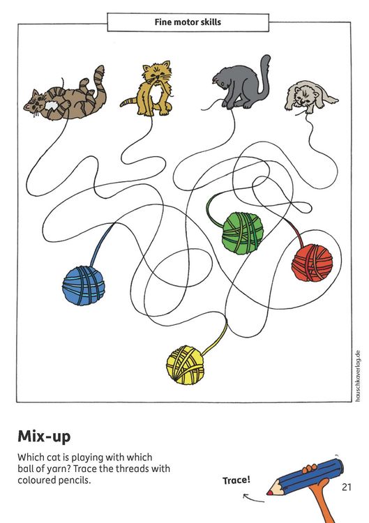 Kindergarten Activity Book from age 4 years - Line Tracing, connect-the-dots, spot the difference - for kids, boy and girl