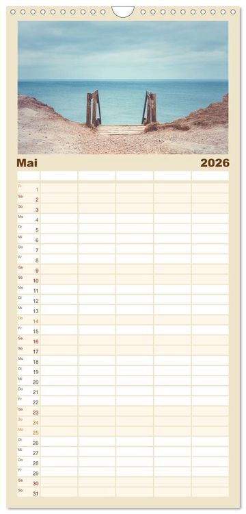 Produktbild: Familienplaner 2026 - Jutland - D&auml;nemarks Nordseek&uuml;ste mit 5 Spalten (Wandkalender, 21 x 45 cm) CALVENDO