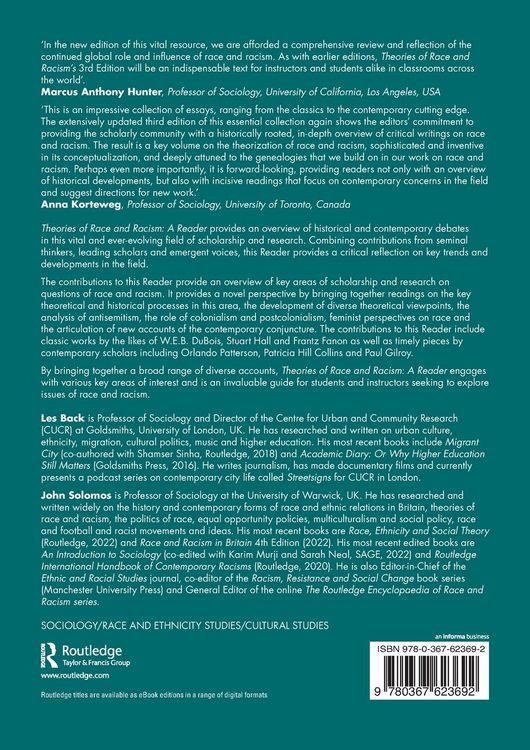 Produktbild: Theories of Race and Racism