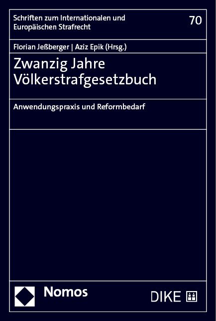 Produktbild: Zwanzig Jahre V&ouml;lkergesetzbuch