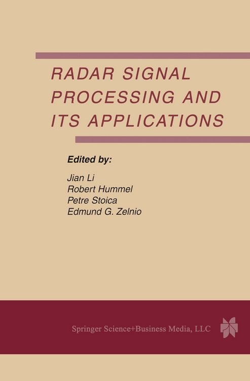 Produktbild: Radar Signal Processing and Its Applications