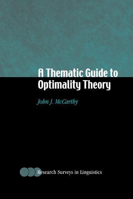 Produktbild: A Thematic Guide to Optimality Theory