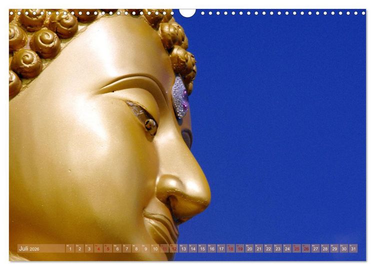 Produktbild: Buddha - Die Kraft des L&auml;chelns (Ralf Kretschmer) (Wandkalender 2026 DIN A3 quer), CALVENDO Monatskalender