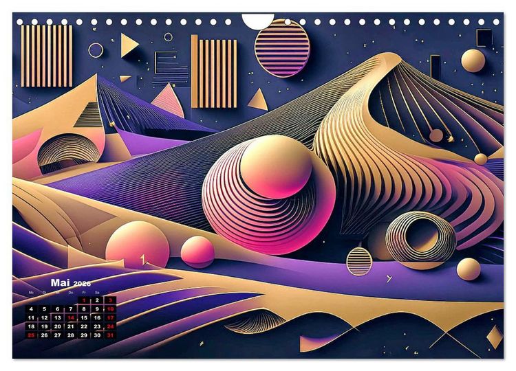Produktbild: Objektharmonien (Wandkalender 2026 DIN A4 quer), CALVENDO Monatskalender