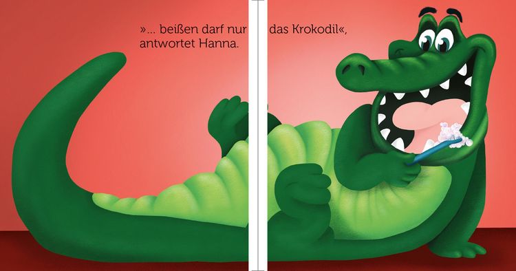 Produktbild: Bei&szlig;en darf nur das Krokodil &ndash; Pappbilderbuch