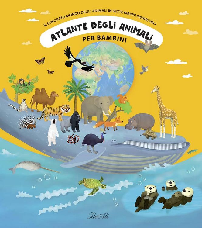 Produktbild: Atlante degli animali per bambini. Il colorato mondo degli animali in sette mappe pieghevoli