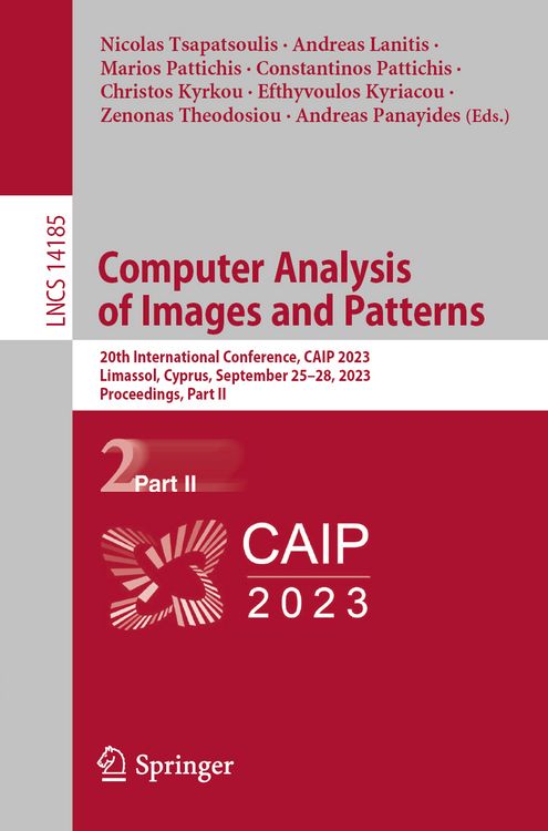 Produktbild: Computer Analysis of Images and Patterns