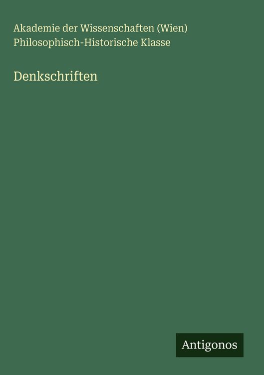 Produktbild: Denkschriften