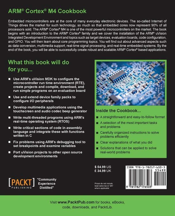 Produktbild: ARM&reg; Cortex&reg; M4 Cookbook