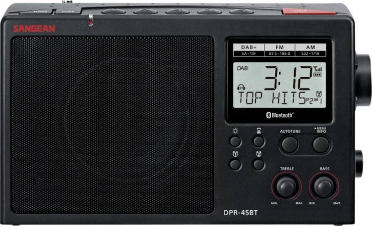 Produktbild: Sangean Tischradio DAB+, AM, FM DAB+, Bluetooth&reg; Schwarz