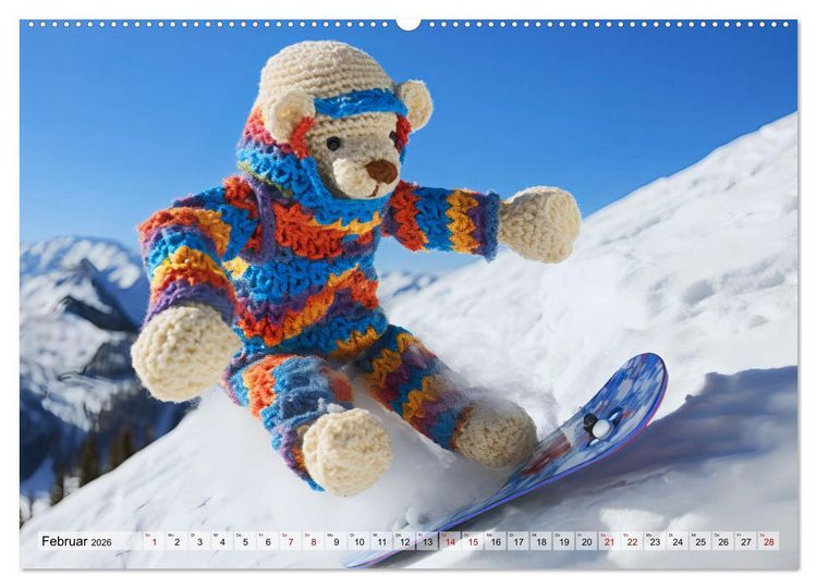 Produktbild: H&auml;kelliebe - Fantasie in Maschen einfangen (Wandkalender 2026 DIN A2 quer), CALVENDO Monatskalender