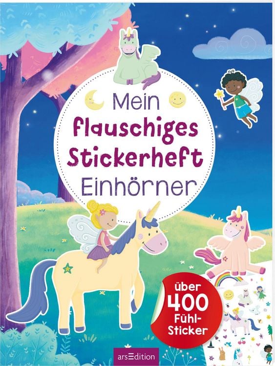 Produktbild: Mein flauschiges Stickerheft &ndash; Einh&ouml;rner