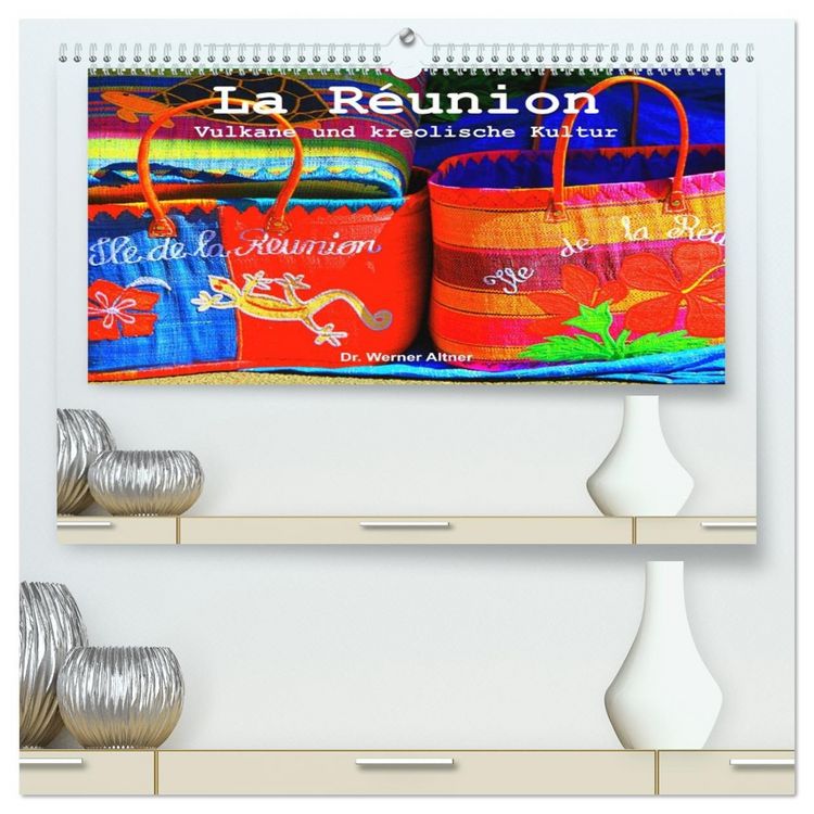 Produktbild: La R&eacute;union - Vulkane und kreolische Kultur (hochwertiger Premium Wandkalender 2026 DIN A2 quer), Kunstdruck in Hochglanz